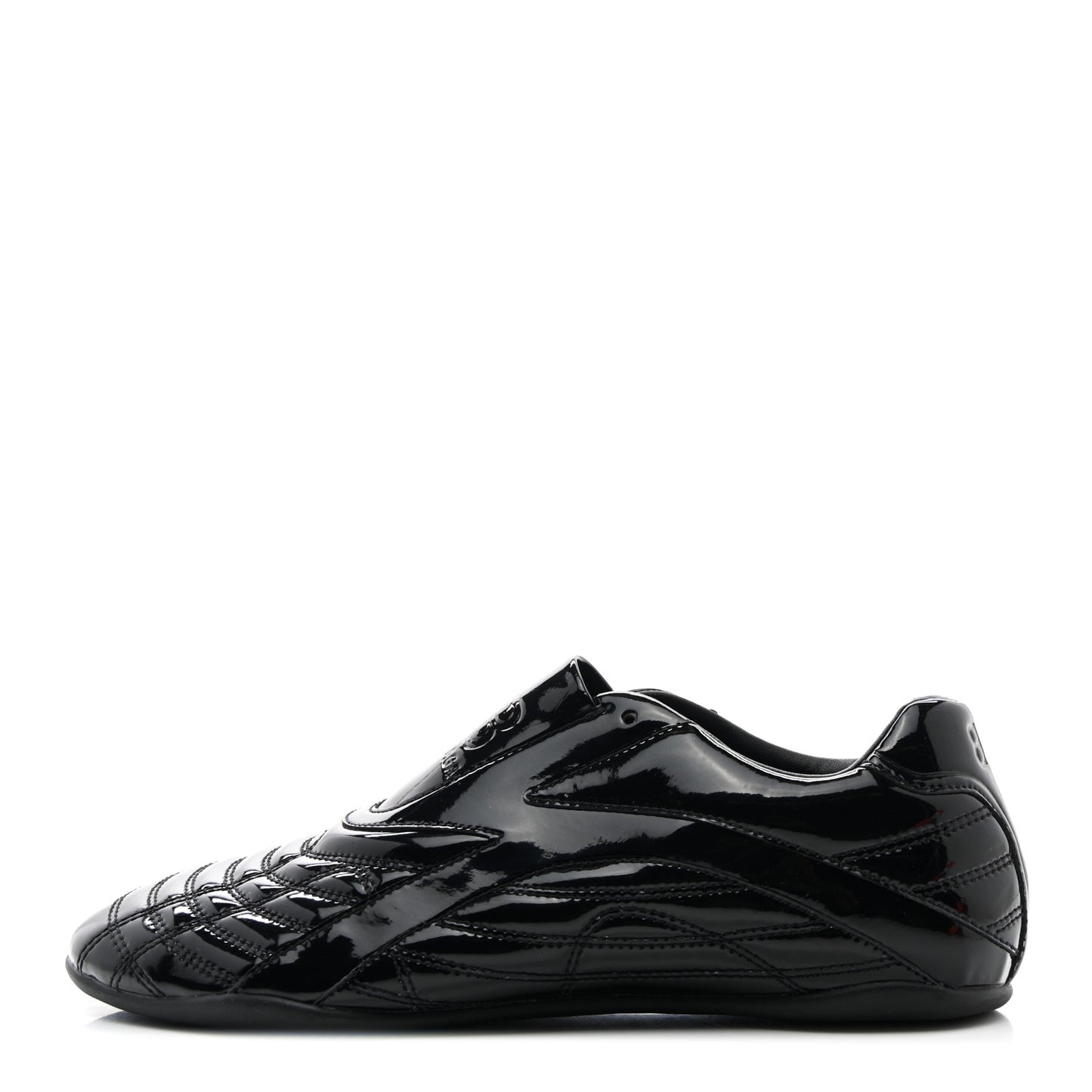Patent Polyurethane Womens Zen Sneakers 39 Black