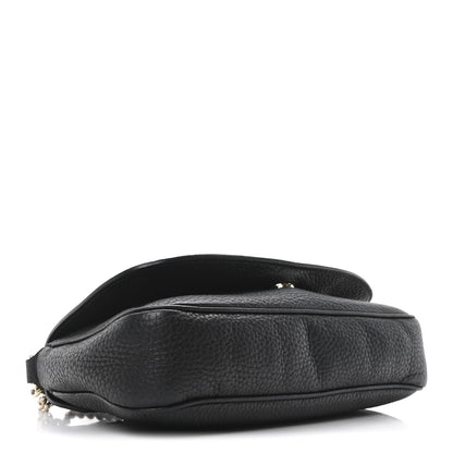 Gucci Pebbled Calfskin Medium Soho Flap Crossbody Black 4 of 10