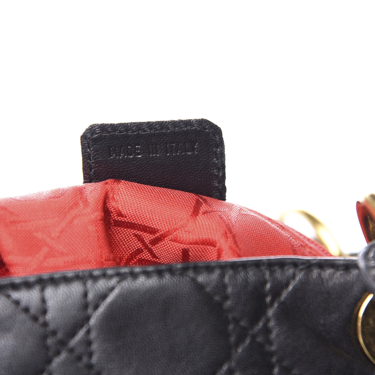 Lambskin Cannage Large Lady Dior Black