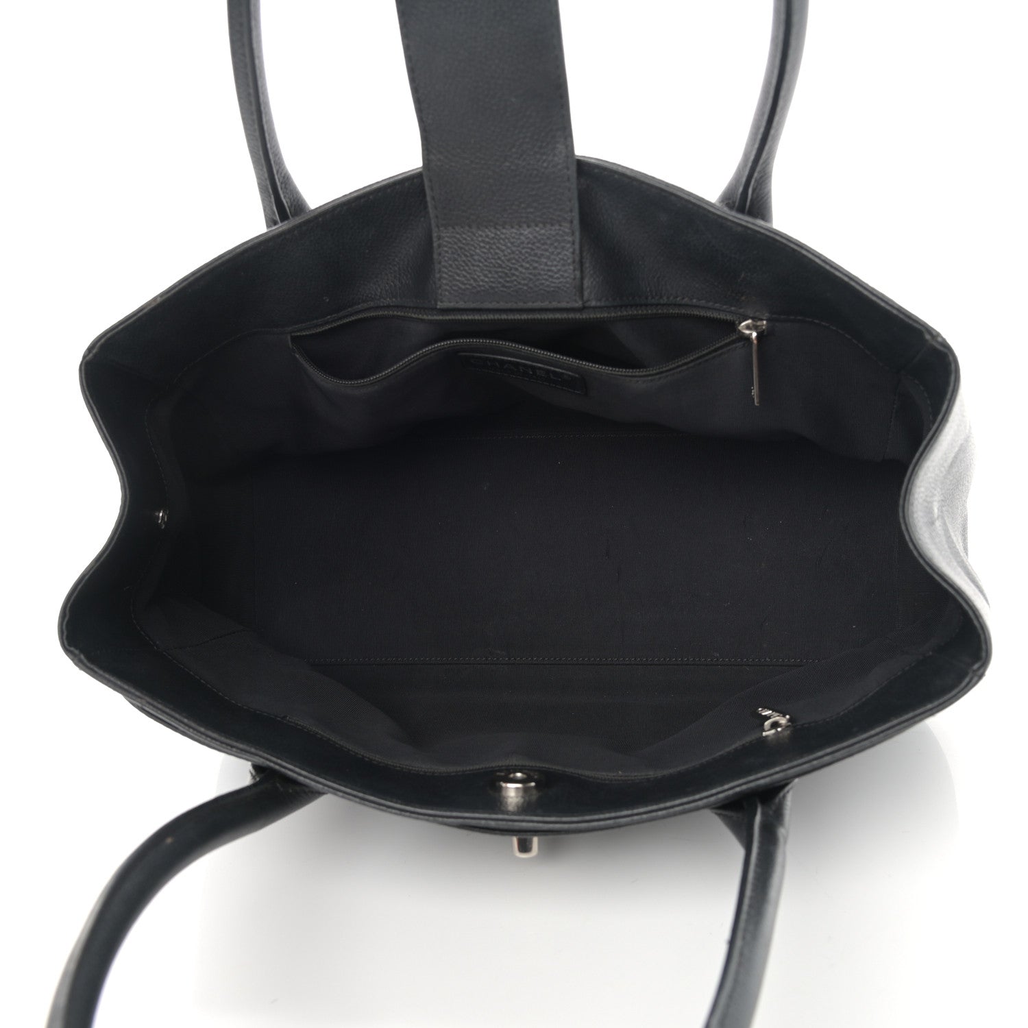 Chanel Calfskin Small Cerf Executive Shopper Tote Black 5 of 18