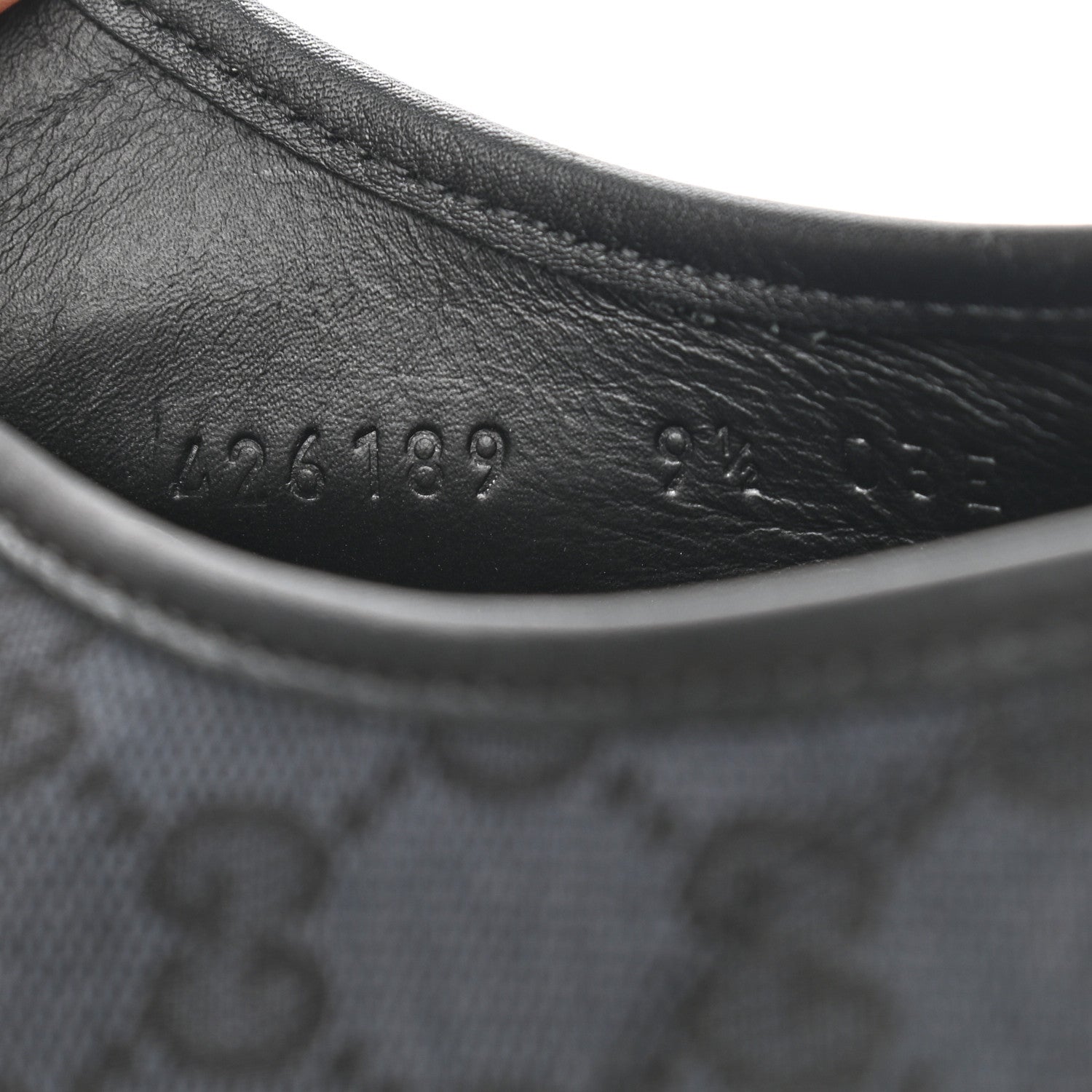 Gucci Monogram Mens Sneakers 9.5 Black Piombo 8 of 8