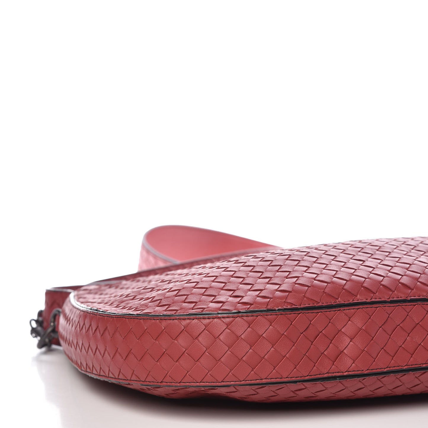 Nappa Intrecciato Large City Hobo Baccara Rose Nero