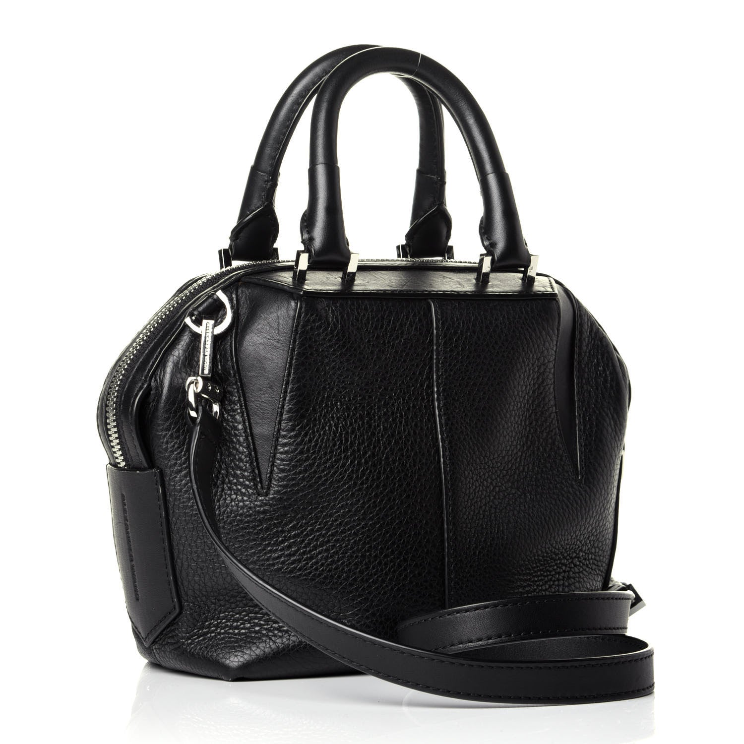 Alexander Wang Pebbled Calfskin Studded Small Emile Black 3 of 8