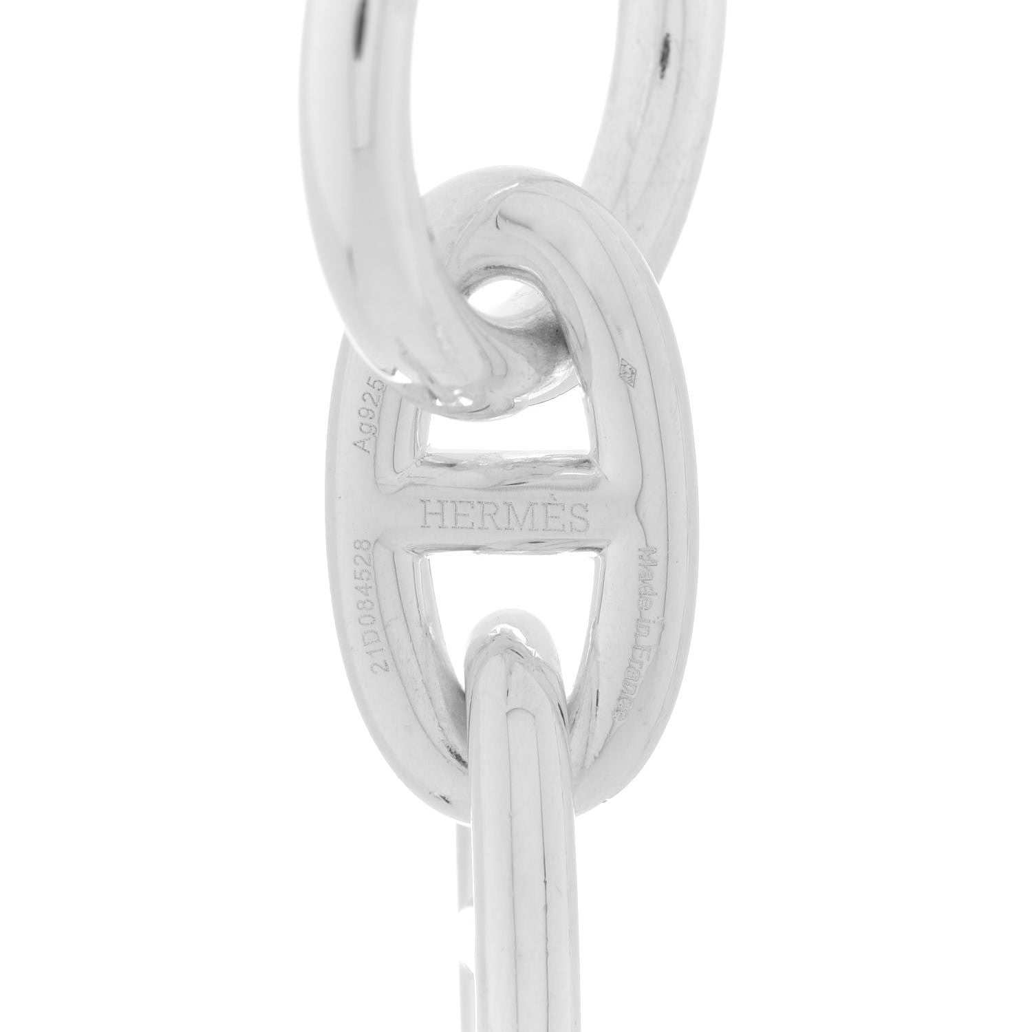 Hermes Sterling Silver GM Chaine D'Ancre Necklace 5 of 6