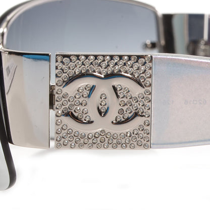 Chanel Crystal CC Sunglasses 4117-B Silver 5 of 5