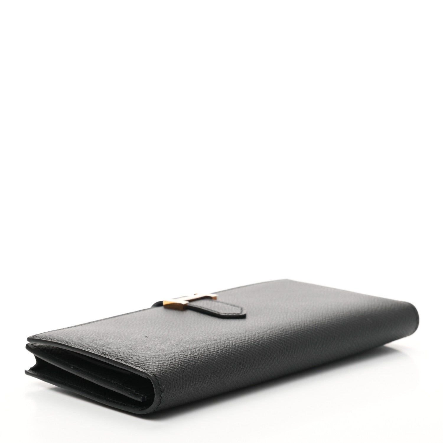 Hermes Epsom Bearn Gusset Wallet Black 4 of 7
