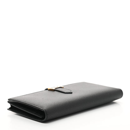 Hermes Epsom Bearn Gusset Wallet Black 4 of 7