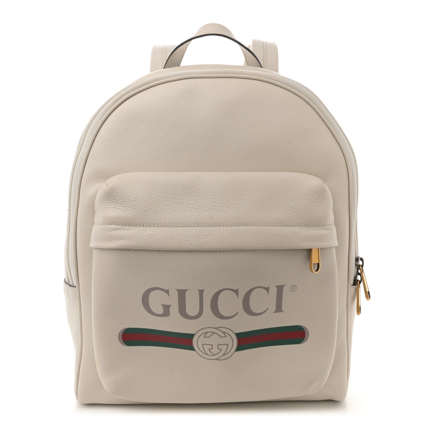 Gucci Calfskin Logo Day Backpack Mystic White 1 of 11