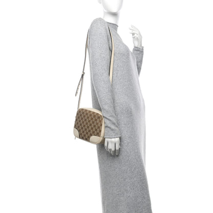 Gucci Monogram Dollar Calfskin Mini Bree Messenger Bag Beige Ebony Avoire 2 of 12