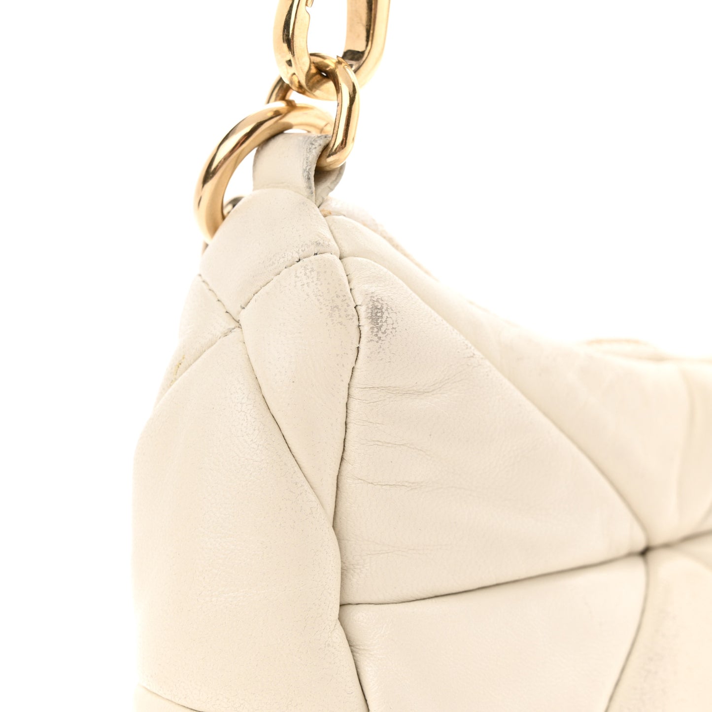 Nappa Re-Nylon Triangle Quilted Patchwork System Shoulder Bag Ninfea