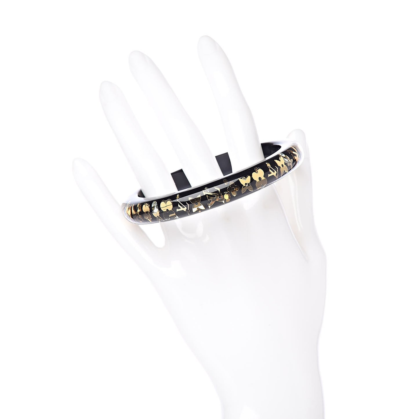 Resin Swarovski Medium Inclusion Bracelet PM Black
