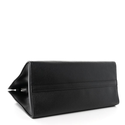 Prada Saffiano Cuir Calfskin Medium Monochrome Top Handle Tote Black 4 of 12
