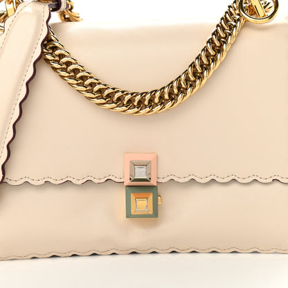 Fendi Vitello Liberty Scalloped Studded Small Kan I Shoulder Bag Camelia 8 of 12