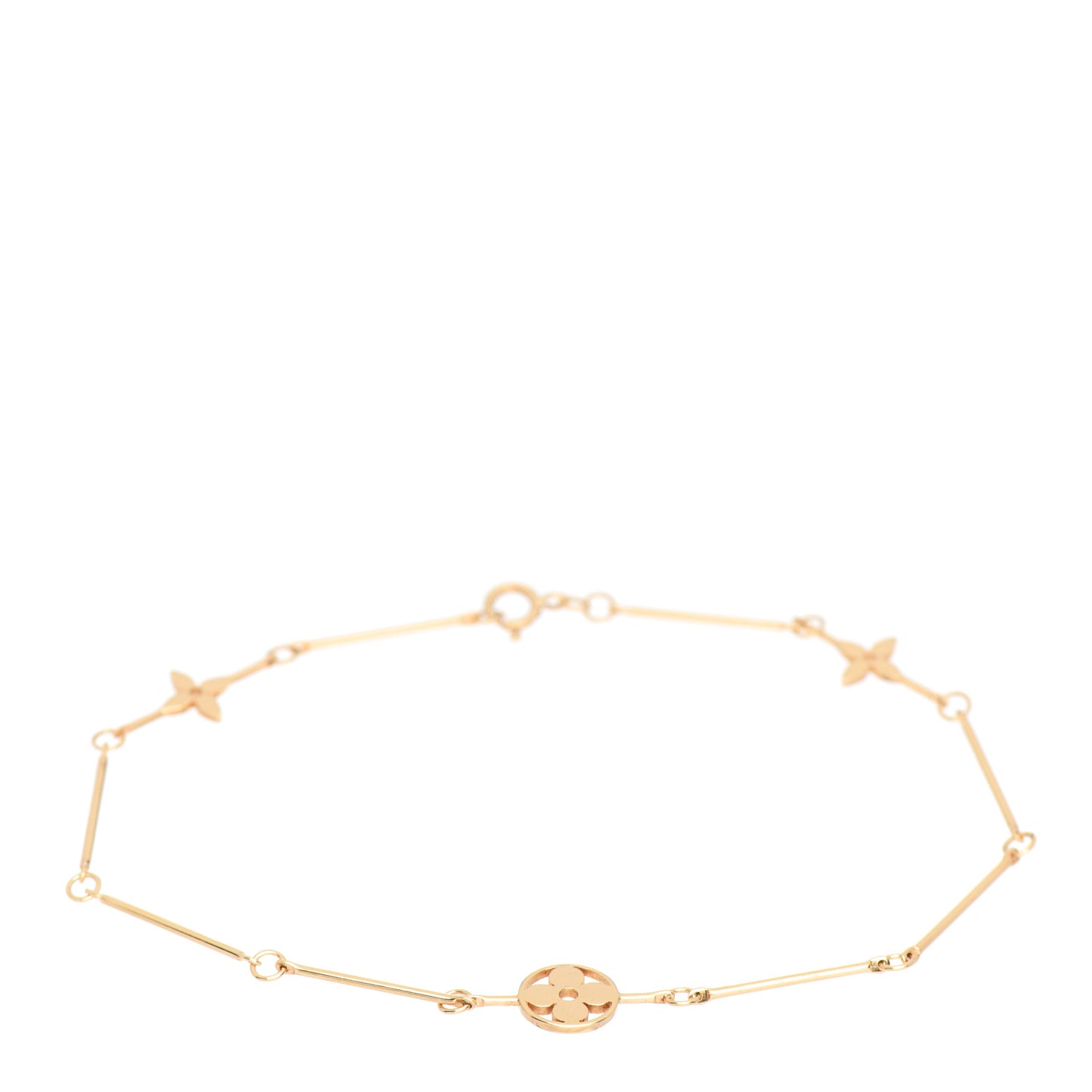18K Yellow Gold Idylle Blossom Ankle Bracelet