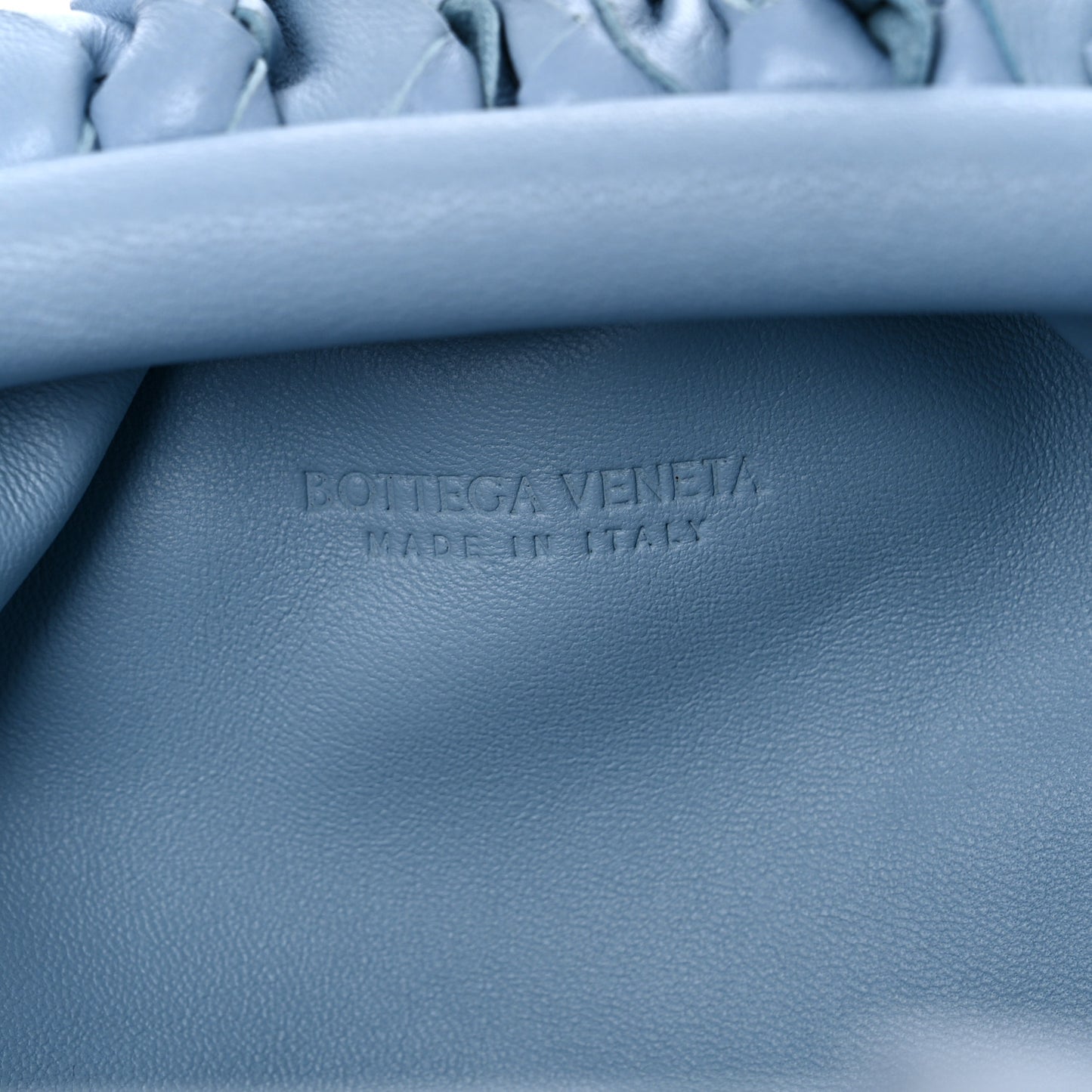 Nappa Intrecciato The Mini Pouch Ice