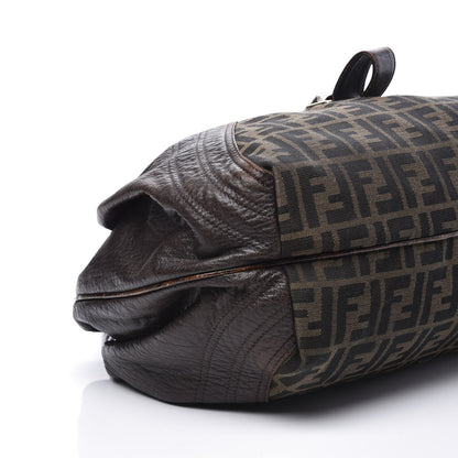 Fendi Zucca Nappa Nuvolata Vitello Tortuga Spy Tobacco Moro 7 of 12
