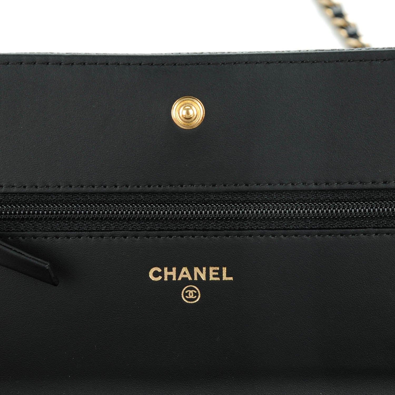 Chanel Caviar Quilted Boy Wallet On Chain WOC Black 6 of 8