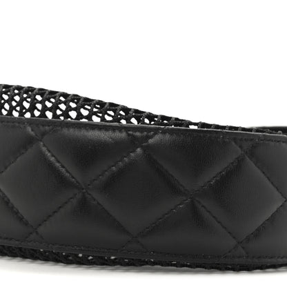 Chanel Mesh Shiny Lambskin Chain Hobo Black 10 of 11
