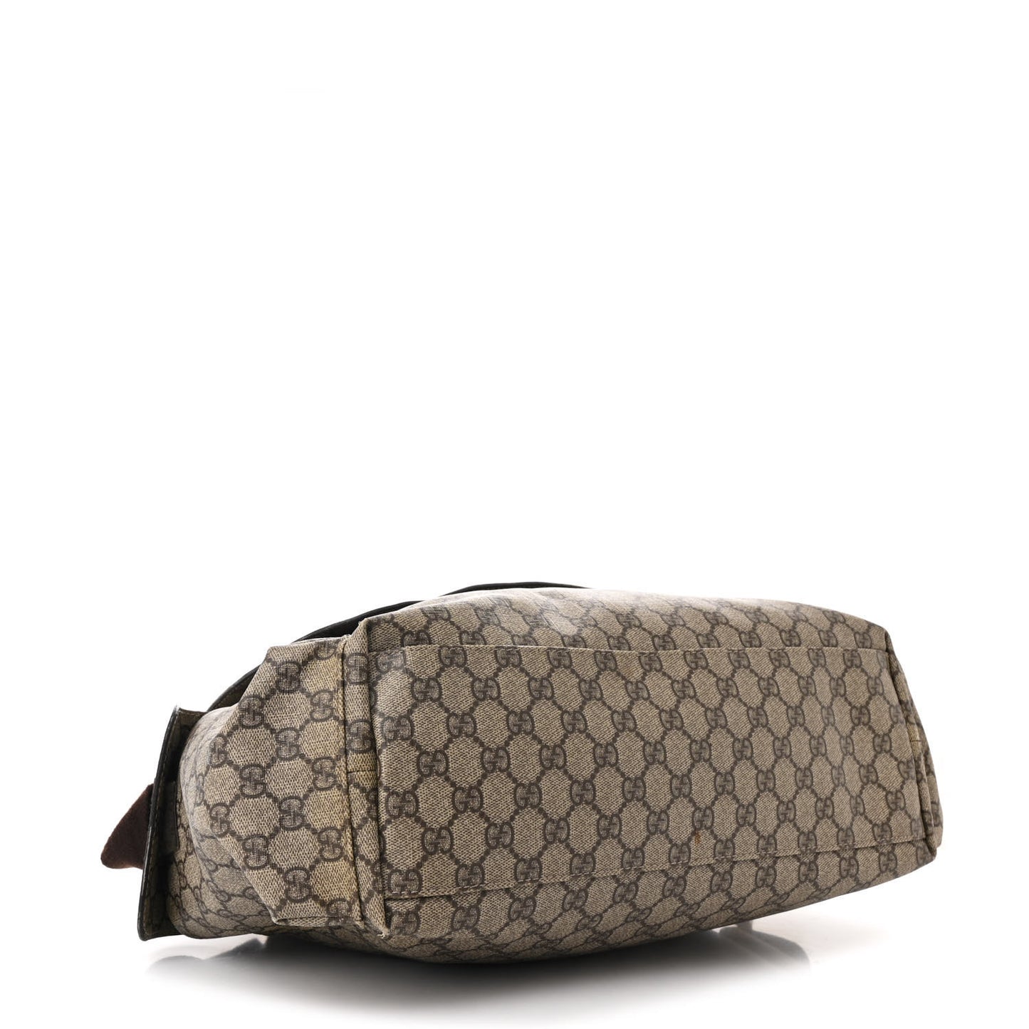 GG Plus Monogram Messenger Diaper Bag Dark Brown