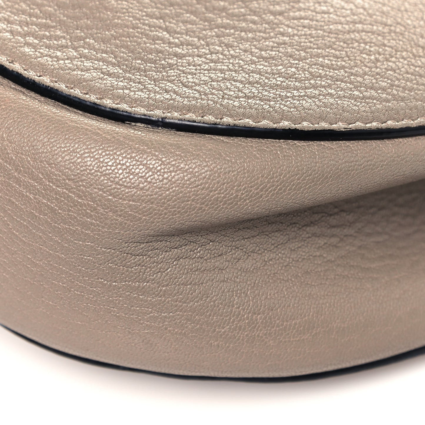 Grained Lambskin Drew Shoulder Bag Motty Grey