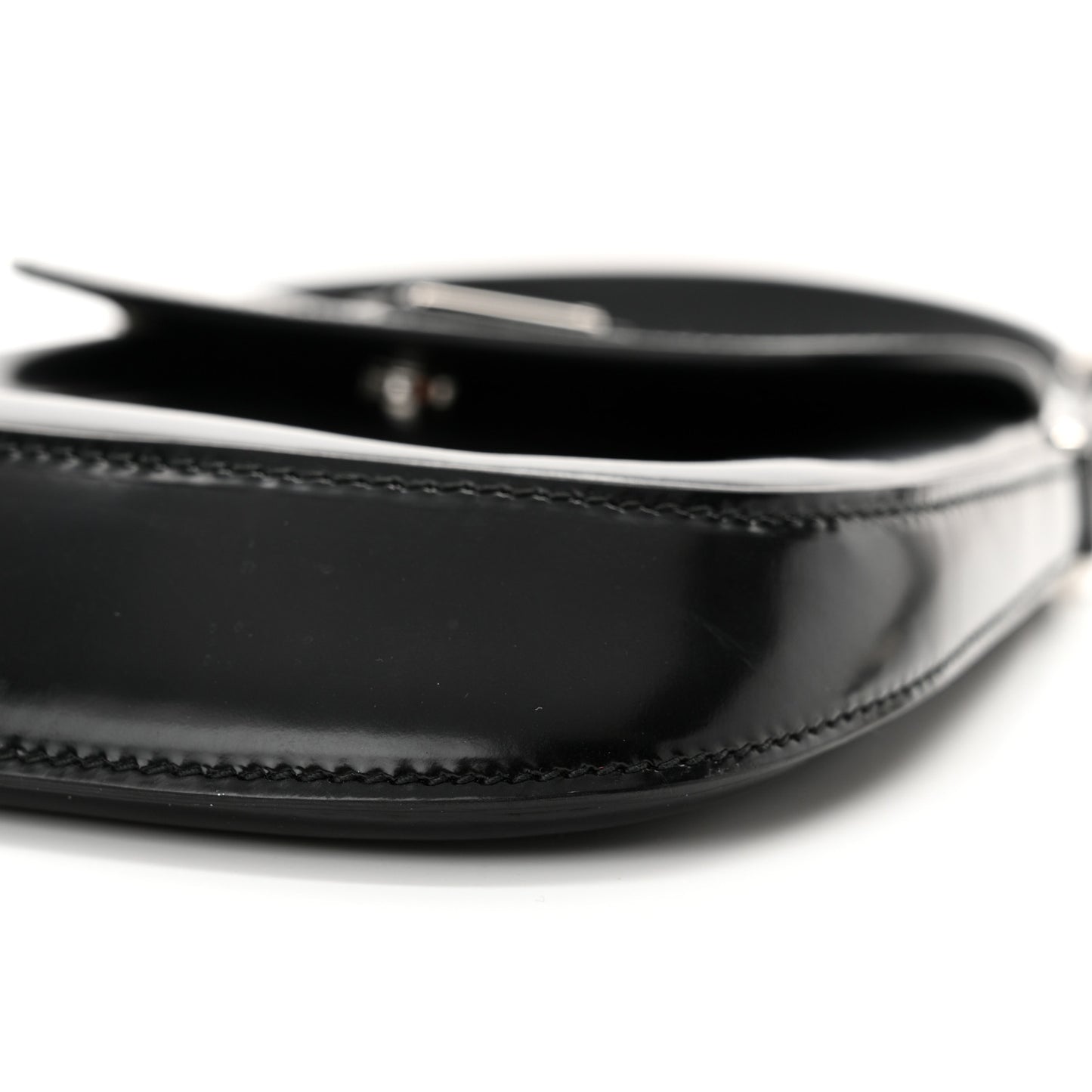 Spazzolato Mini Cleo Flap Adjustable Strap Shoulder Bag Black