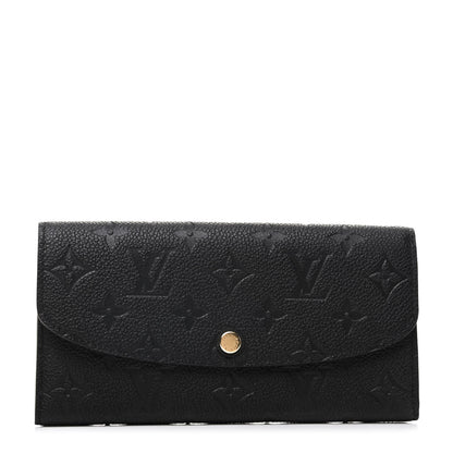 Louis Vuitton Empreinte Emilie Wallet Black Dune 1 of 8