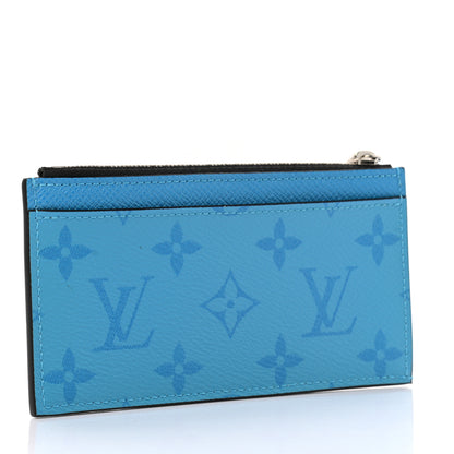 Louis Vuitton Taigarama Coin Card Holder Blue Lagoon 3 of 6