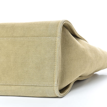 Chanel Canvas Medium Deauville Tote Beige Black 10 of 10