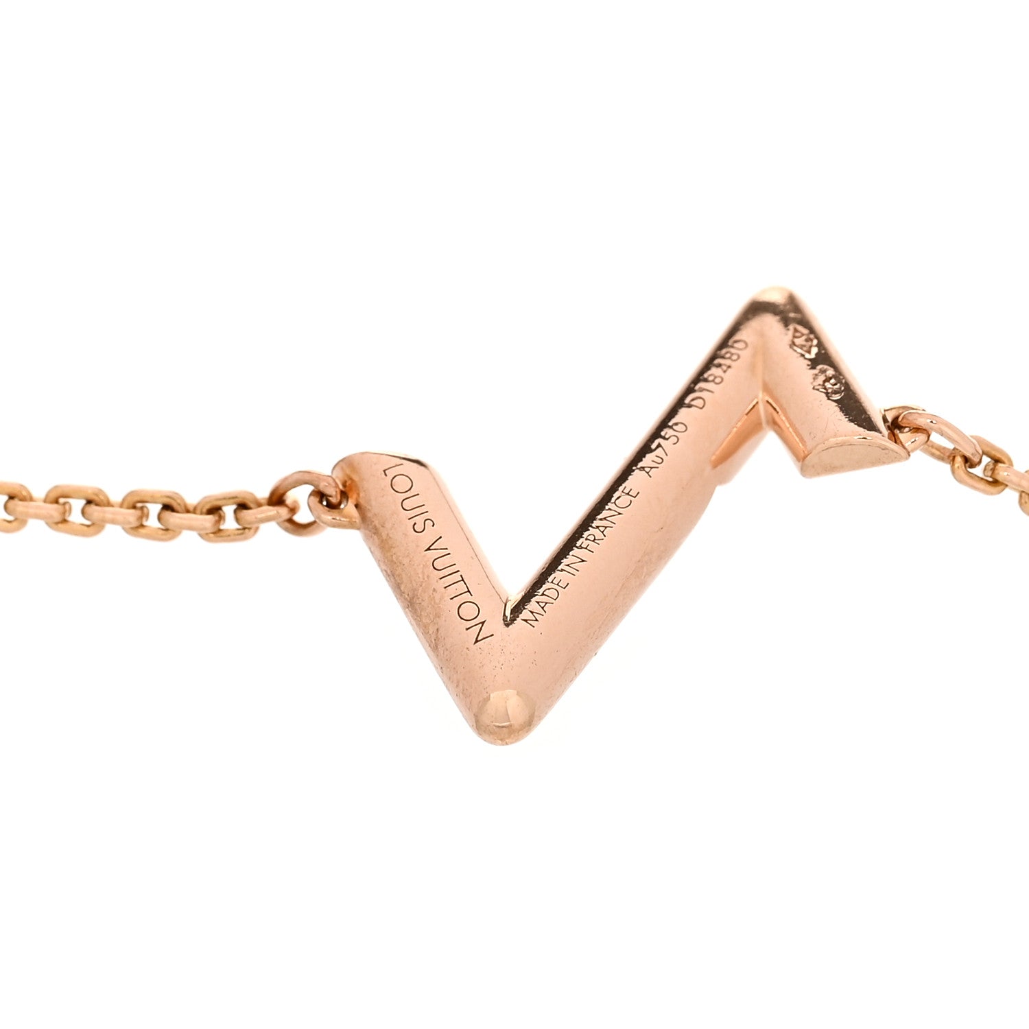 Louis Vuitton 18K Pink Gold Volt Upside Down Chain Bracelet 3 of 3