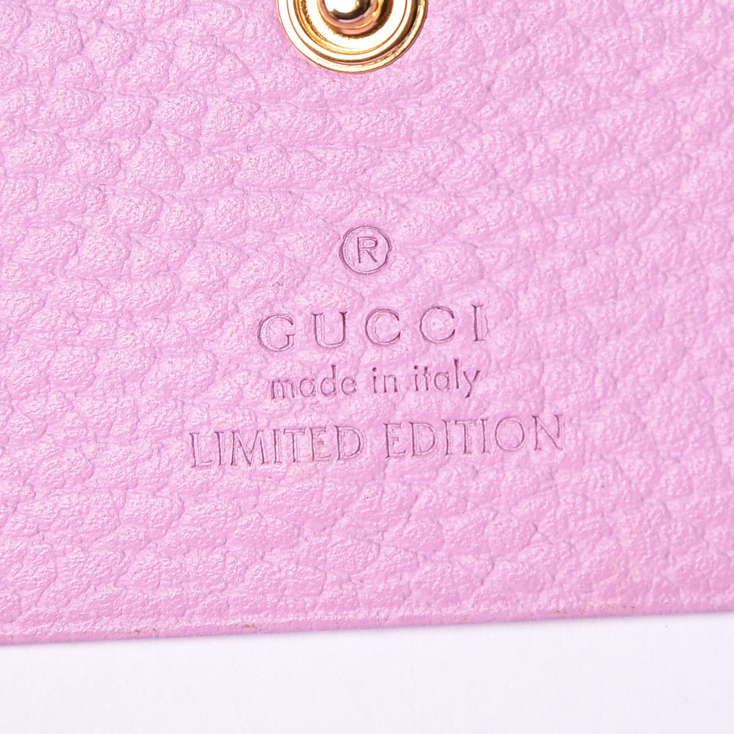 Dollar Calfskin Bosco Card Case Wallet Malva