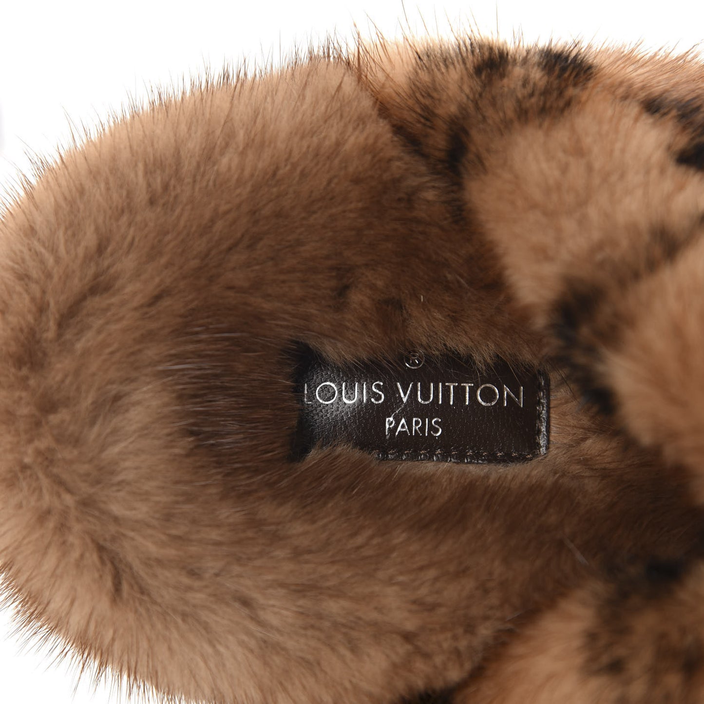 Mink Fur Bom Dia Slippers 37 Cognac
