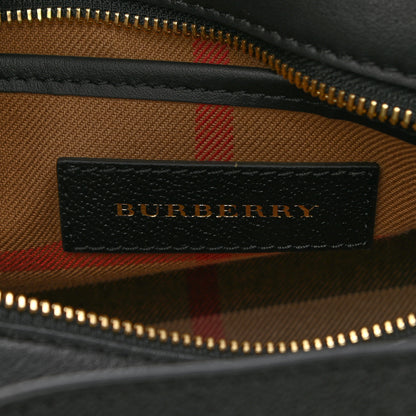 Burberry Soft Grain Calfskin Small Buckle Zip Bag Black 6 of 11
