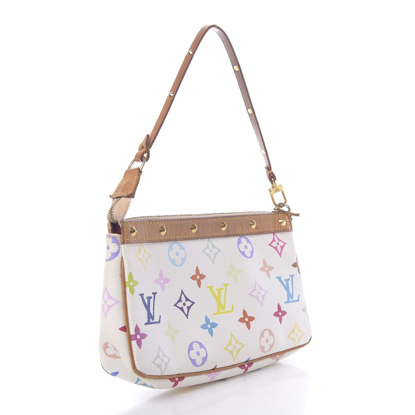 Monogram Multicolor Pochette Accessories White