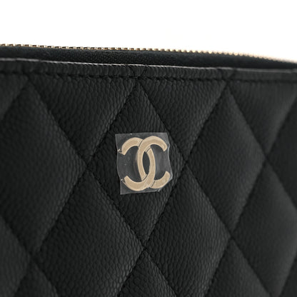 Chanel Caviar Quilted Zipped Travel Pouch Black 13 of 14