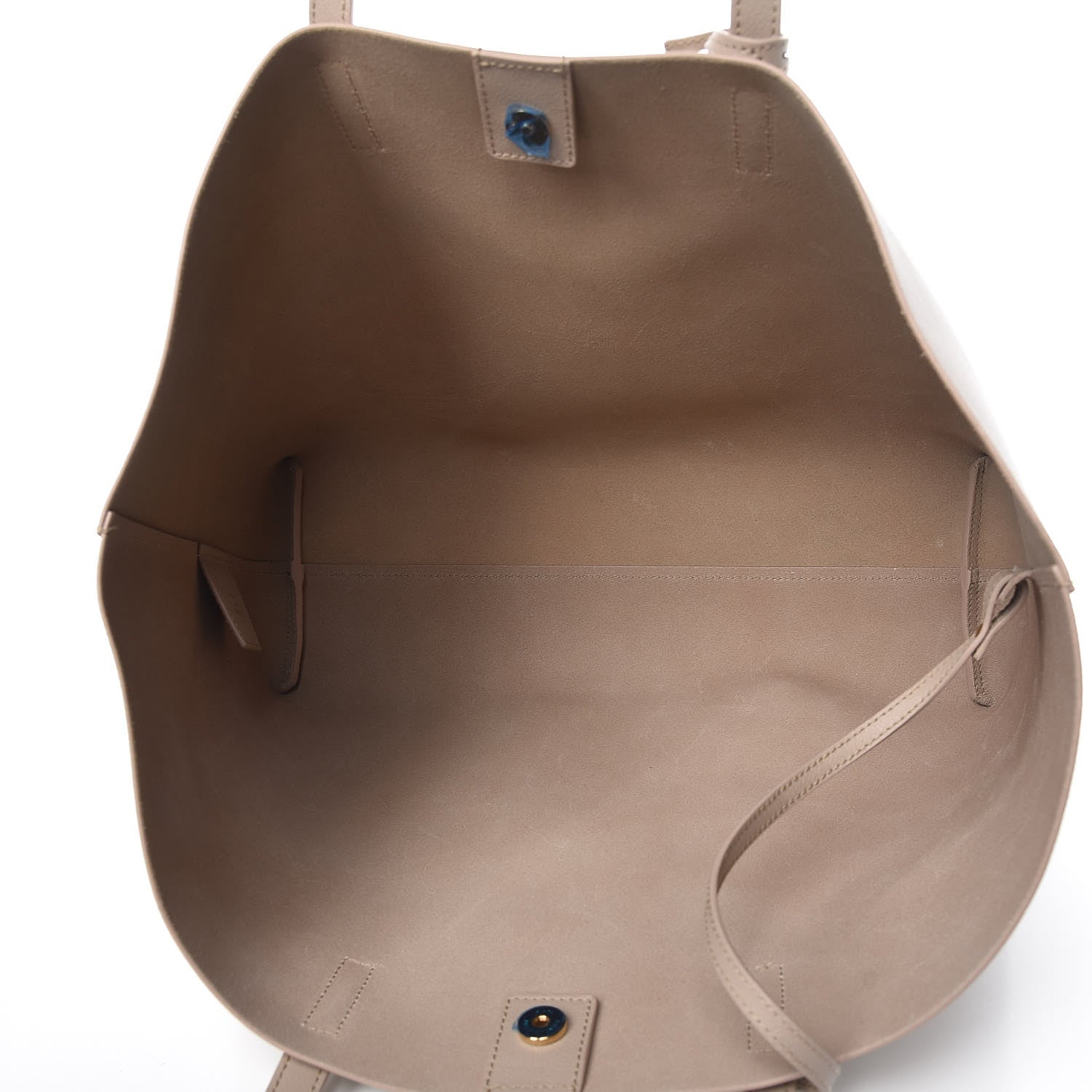 Saint Laurent Calfskin Large Shopping Tote Natural 6 of 10