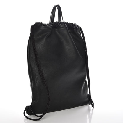 Gucci Calfskin Coco Capitan Logo Drawstring Backpack Black 3 of 7