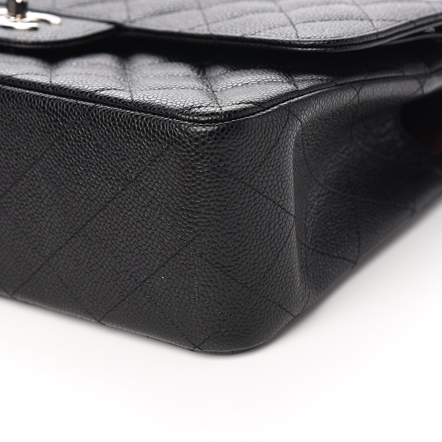 Chanel Caviar Quilted Jumbo Double Flap Black 8 of 9