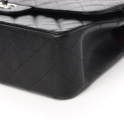 Chanel Caviar Quilted Jumbo Double Flap Black 8 of 9