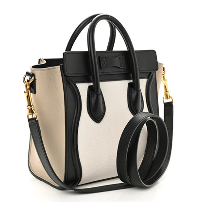 Celine Smooth Drummed Calfskin Nano Tri-Color Luggage White 3 of 9