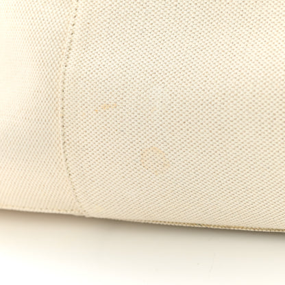 Bottega Veneta Canvas Intrecciato Large Arco Tote Beige Black 16 of 21