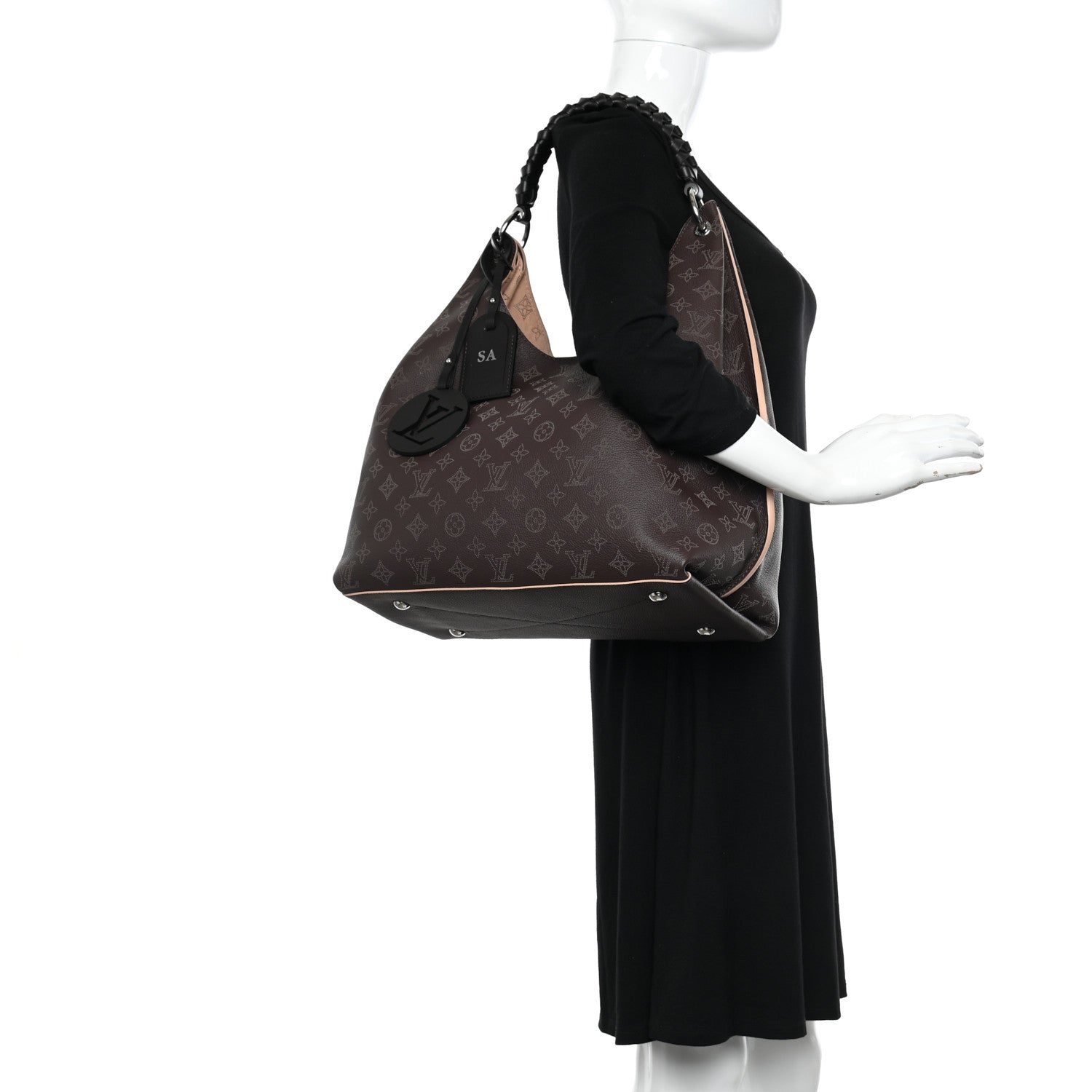 Louis Vuitton Mahina Carmel Hobo Chocolate 3 of 10