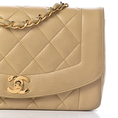 Chanel Lambskin Quilted Small Flap Beige 15 of 26