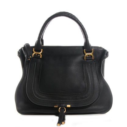 Chloe Calfskin Large Marcie Satchel Black 1 of 9
