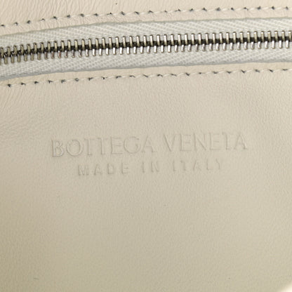 Bottega Veneta Lambskin Maxi Intreccio Overlock Stitched Cassette Crossbody Bag White Parakeet 7 of 9