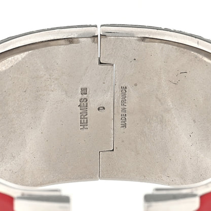 Hermes Enamel Extra Wide Clic Clac H Bracelet PM Rouge 3 of 3