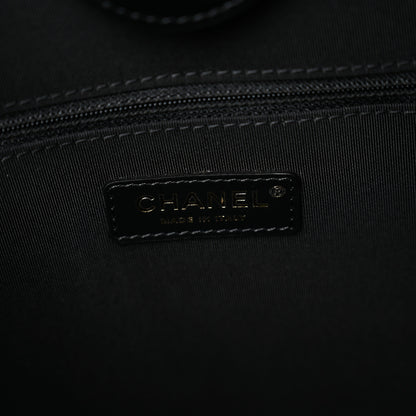 Chanel Aged Calfskin Small Charms Deauville Tote Black 6 of 11