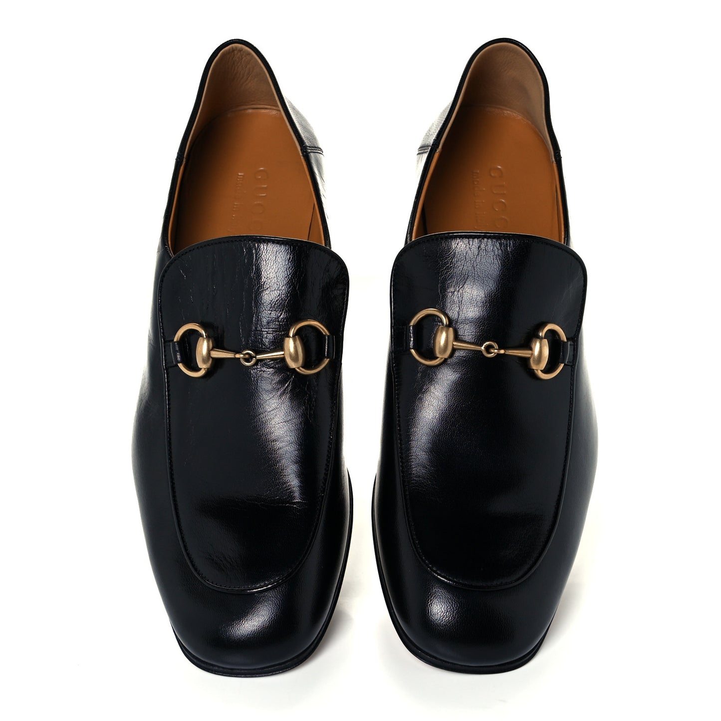 Goatskin Mens Horsebit Loafers 8.5 Black
