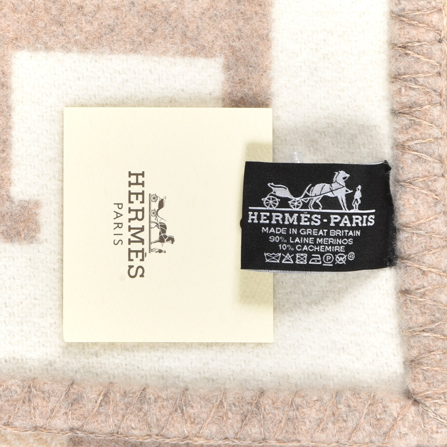 Wool Cashmere Avalon III Blanket Coco Camomille