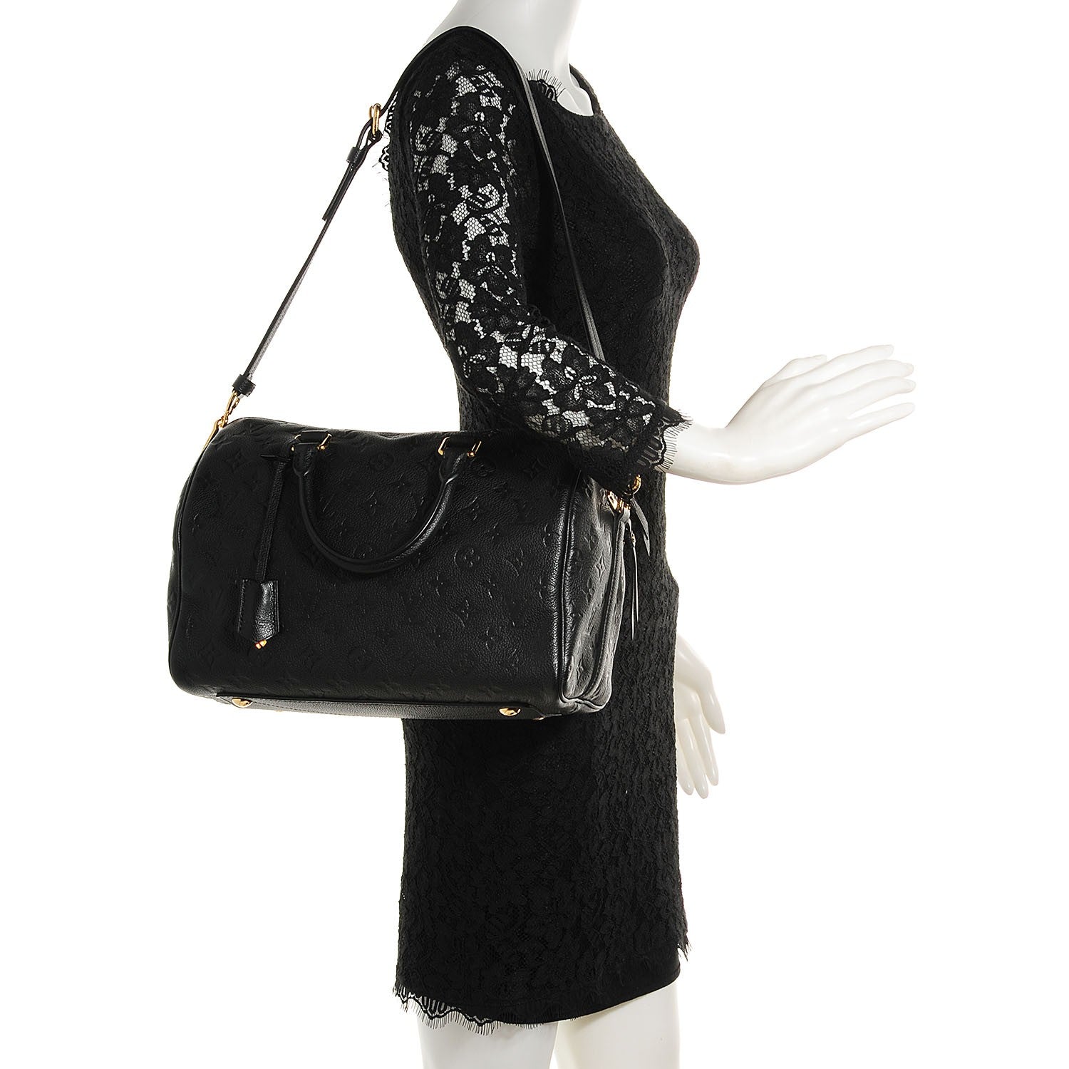 Louis Vuitton Empreinte Speedy Bandouliere 30 Black 2 of 7
