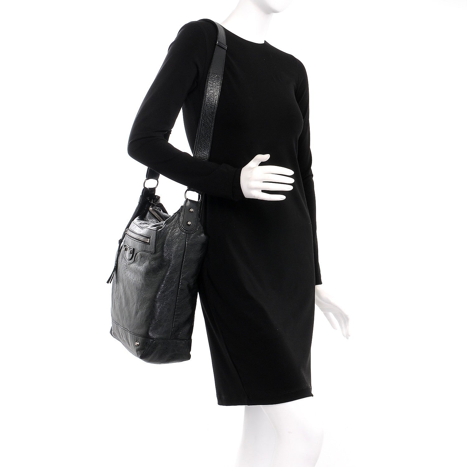 Balenciaga Agneau Day Messenger Black 2 of 7